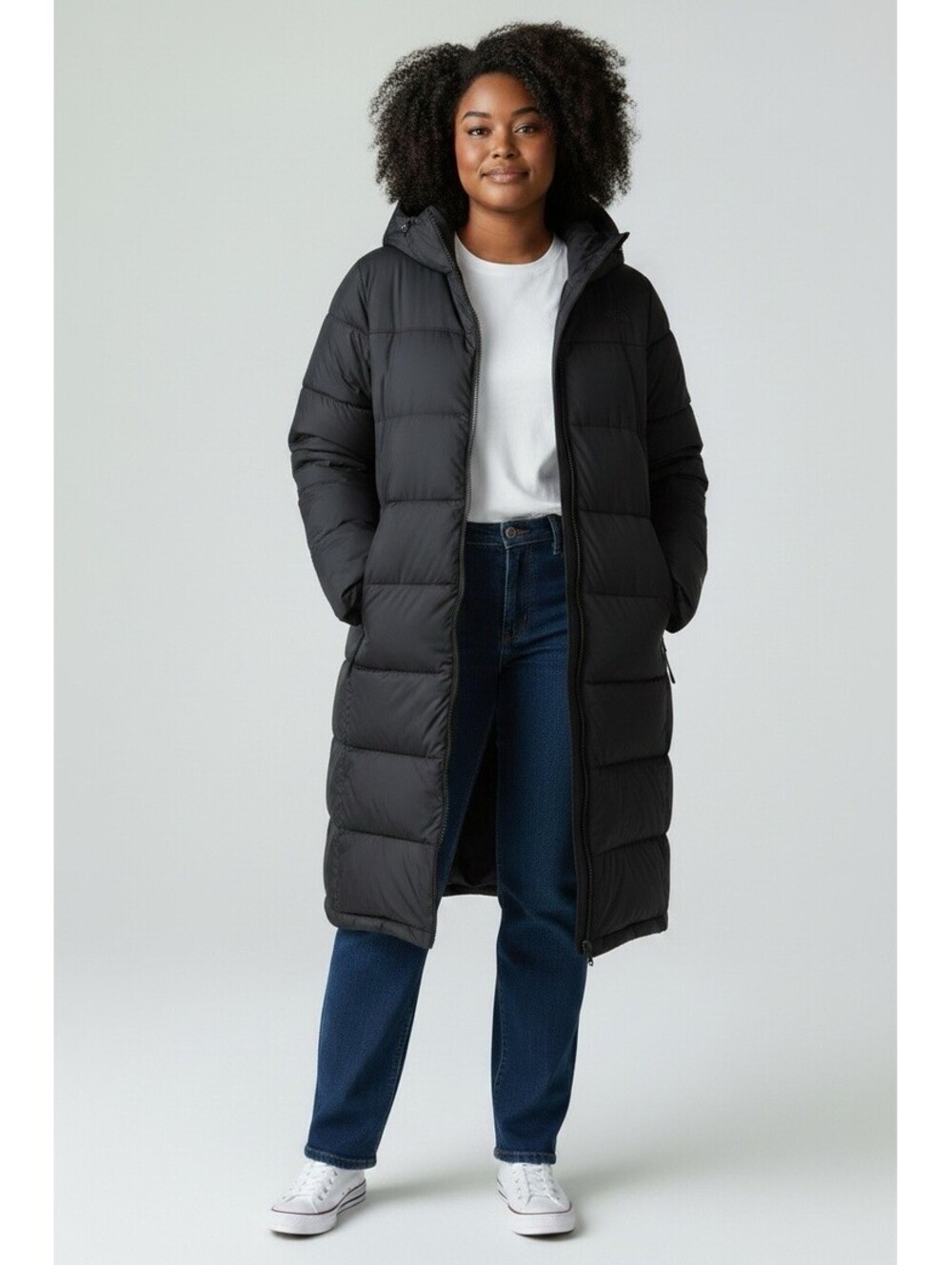 $299 The North Face Women Plus Metropolis 35” Parka I Black Size 1X